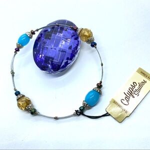 CALYPSO STUDIOS Handmade Art Glass Bracelet NWT